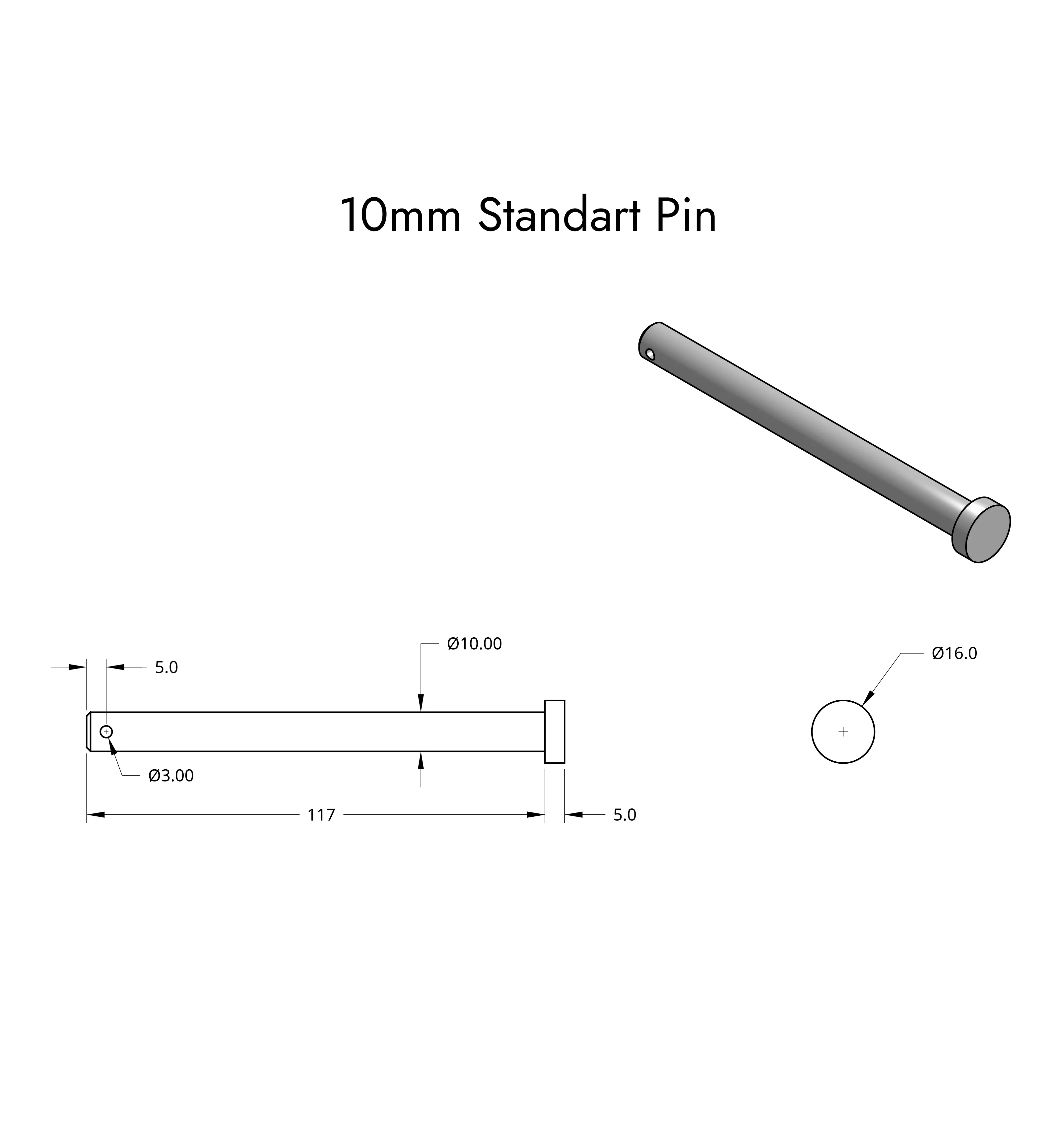Versa Rudder Pin - Image 3