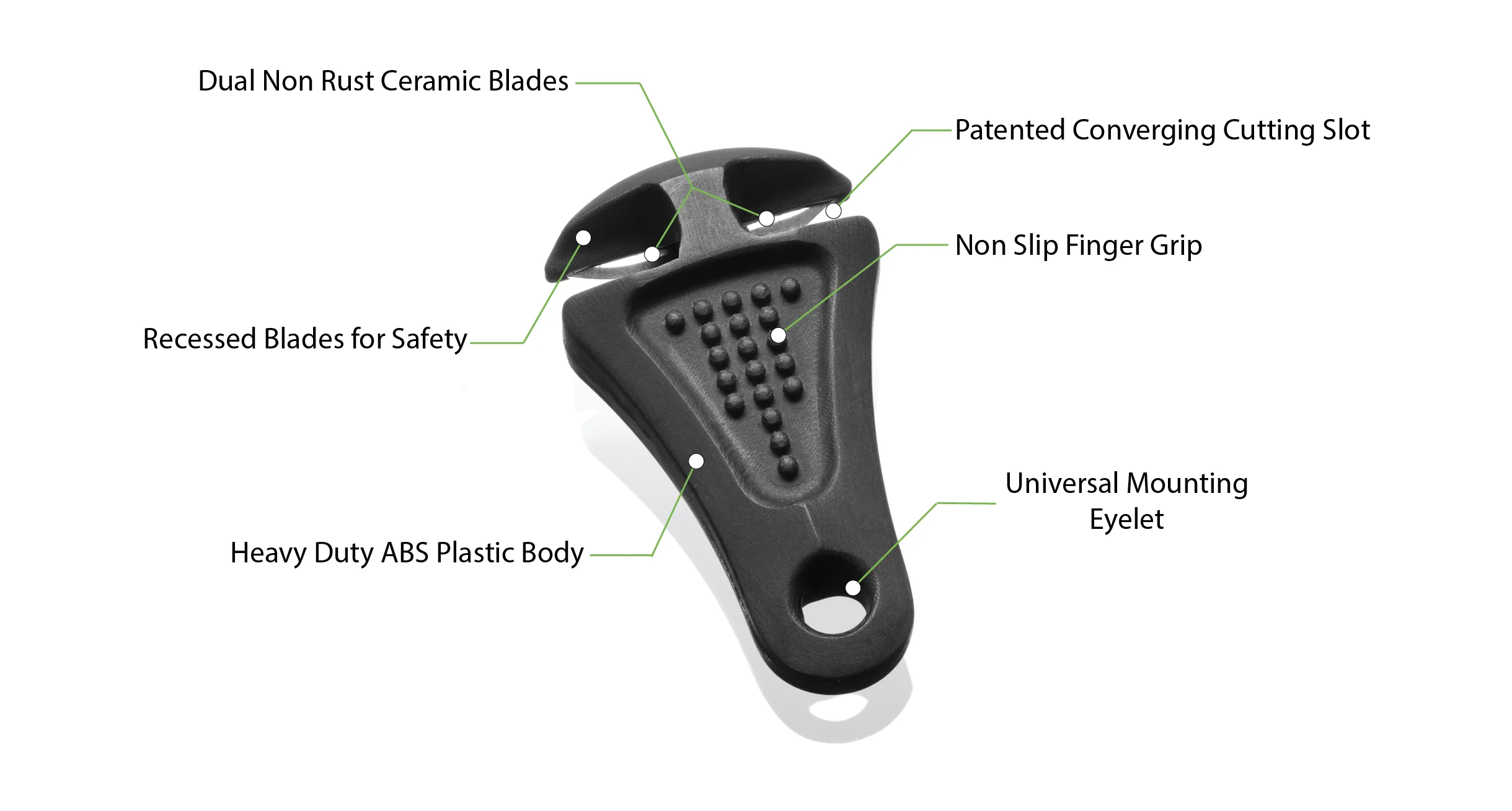 Line Cutterz Ceramic Blade Zipper Pull - Black - Image 5